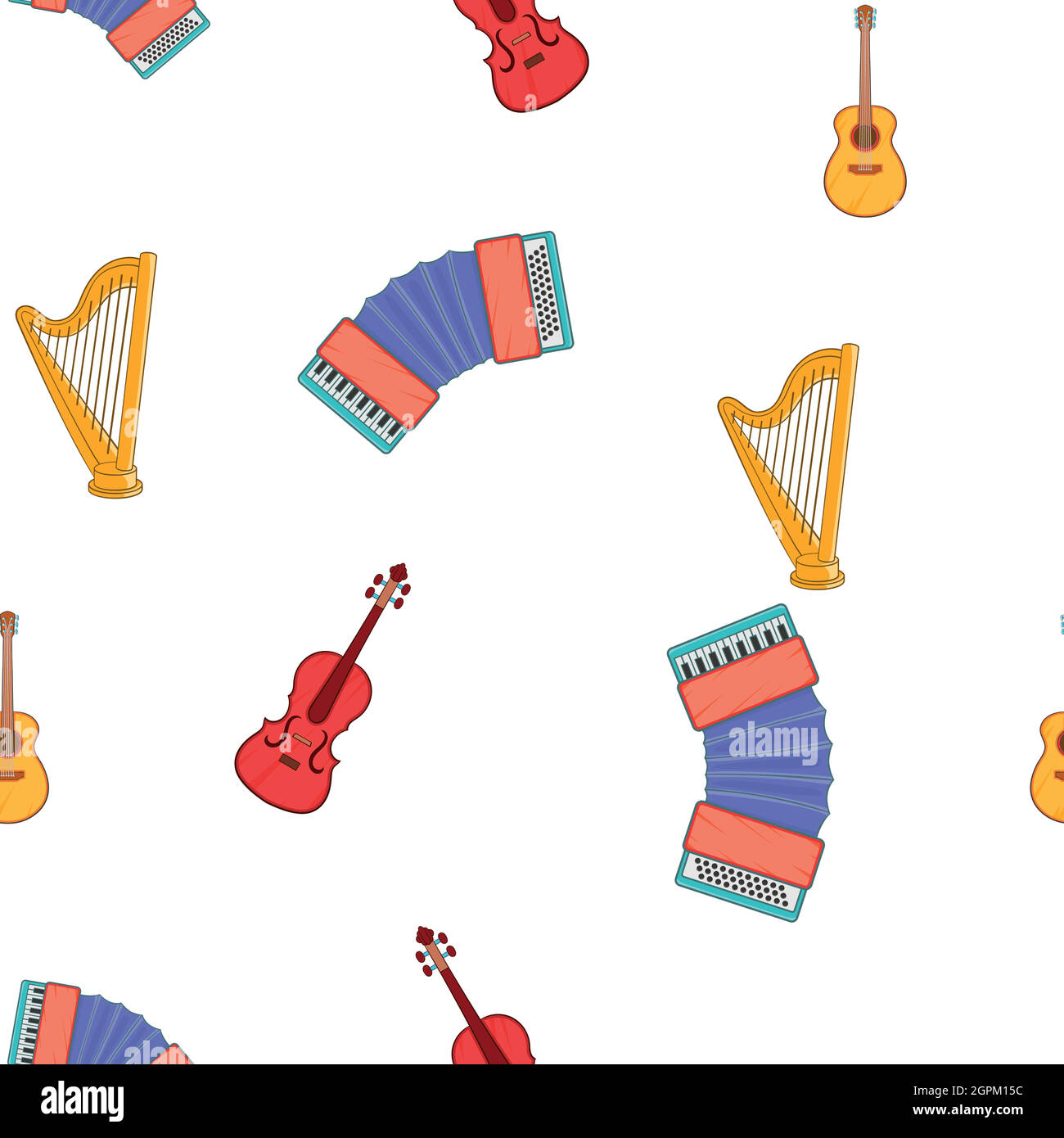Device for music pattern, cartoon style Stock Vector
