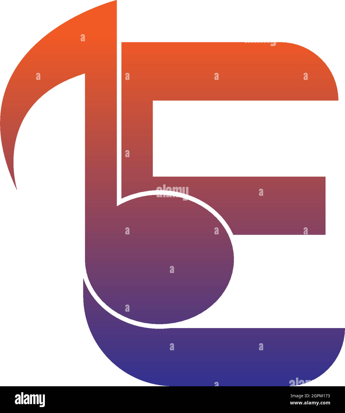 Letter E logo icon with musical note design symbol template Stock ...
