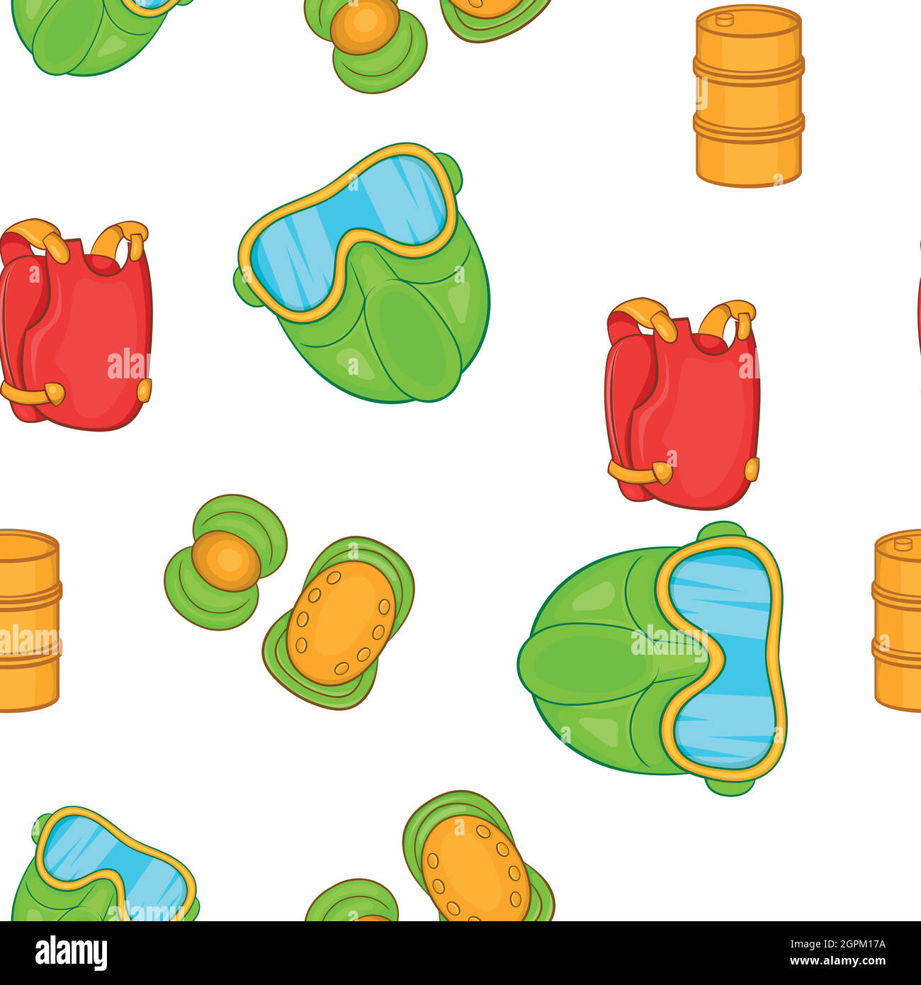 Shooting paintball pattern, cartoon style Stock Vector Image & Art - Alamy