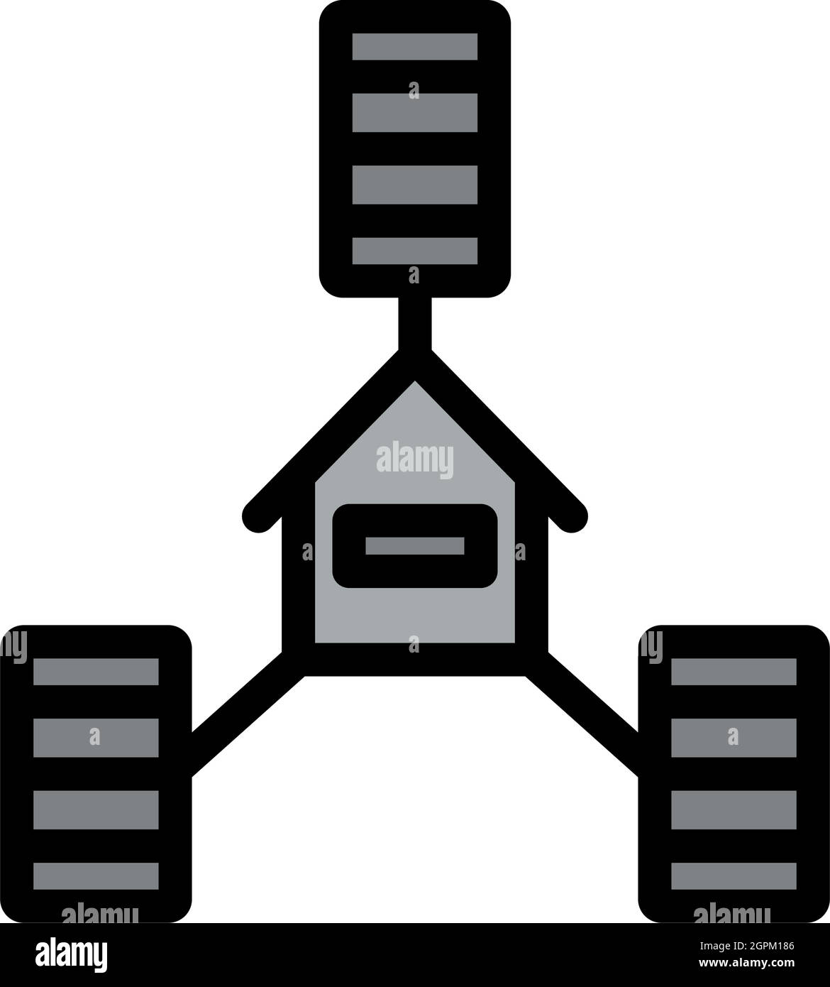 Datacenter Icon Stock Vector