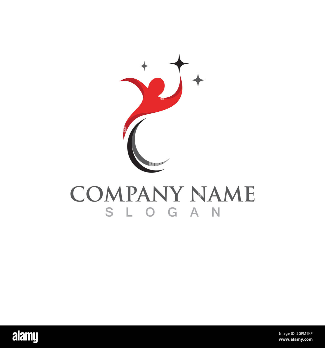 Star people success logo vector Stock Vector