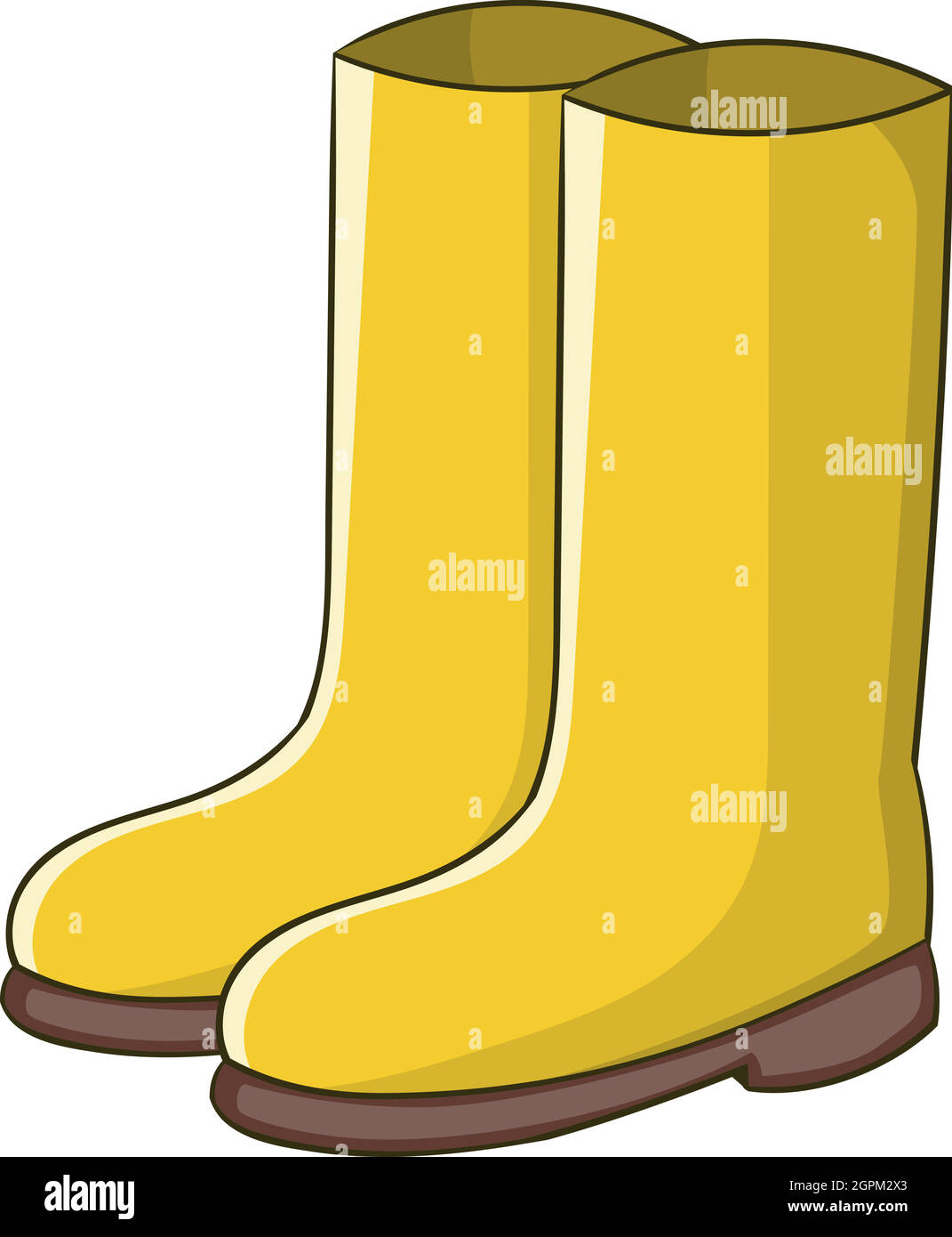 Rubber boots icon, cartoon style Stock Vector Image & Art Alamy