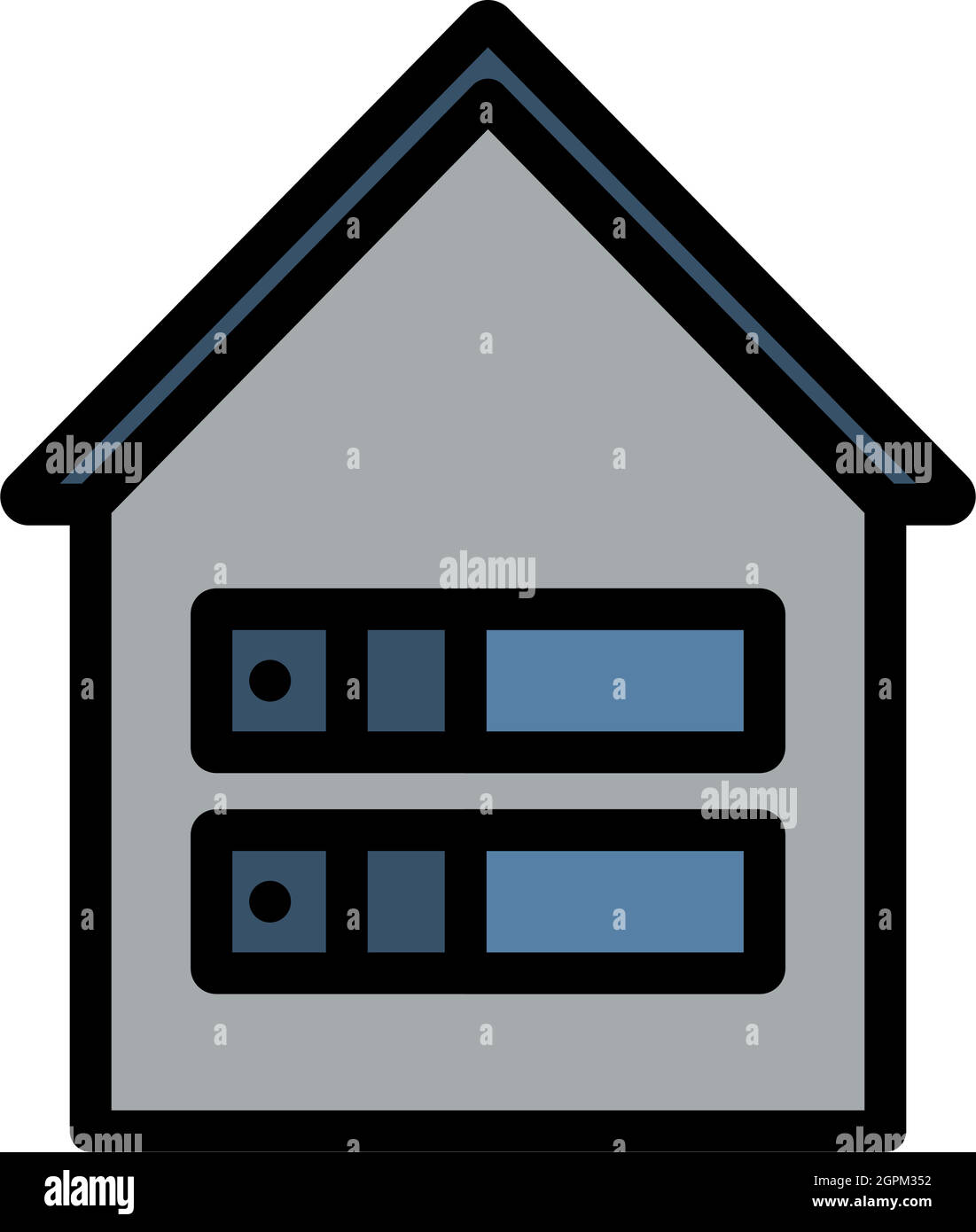 Datacenter Icon Stock Vector