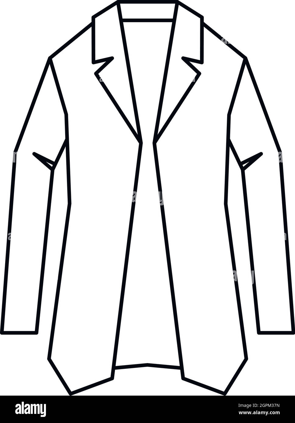 Jacket icon, outline style Stock Vector Image & Art - Alamy