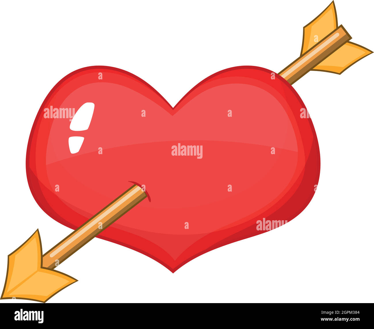 Red heart web icon Stock Vector Images - Alamy