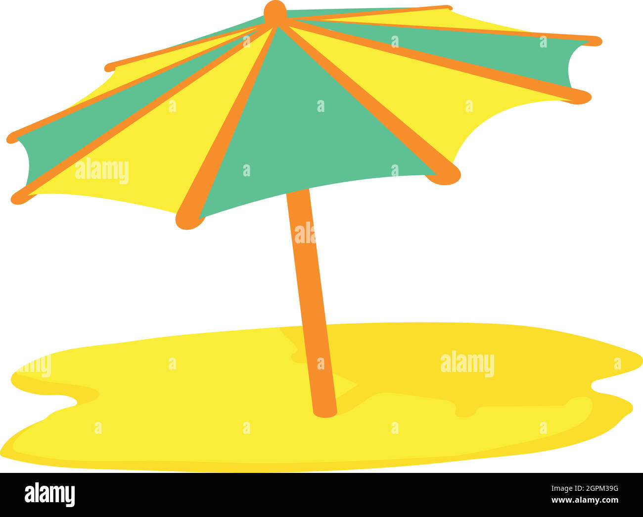 Sun umbrella icon, cartoon style Stock Vector Image & Art - Alamy