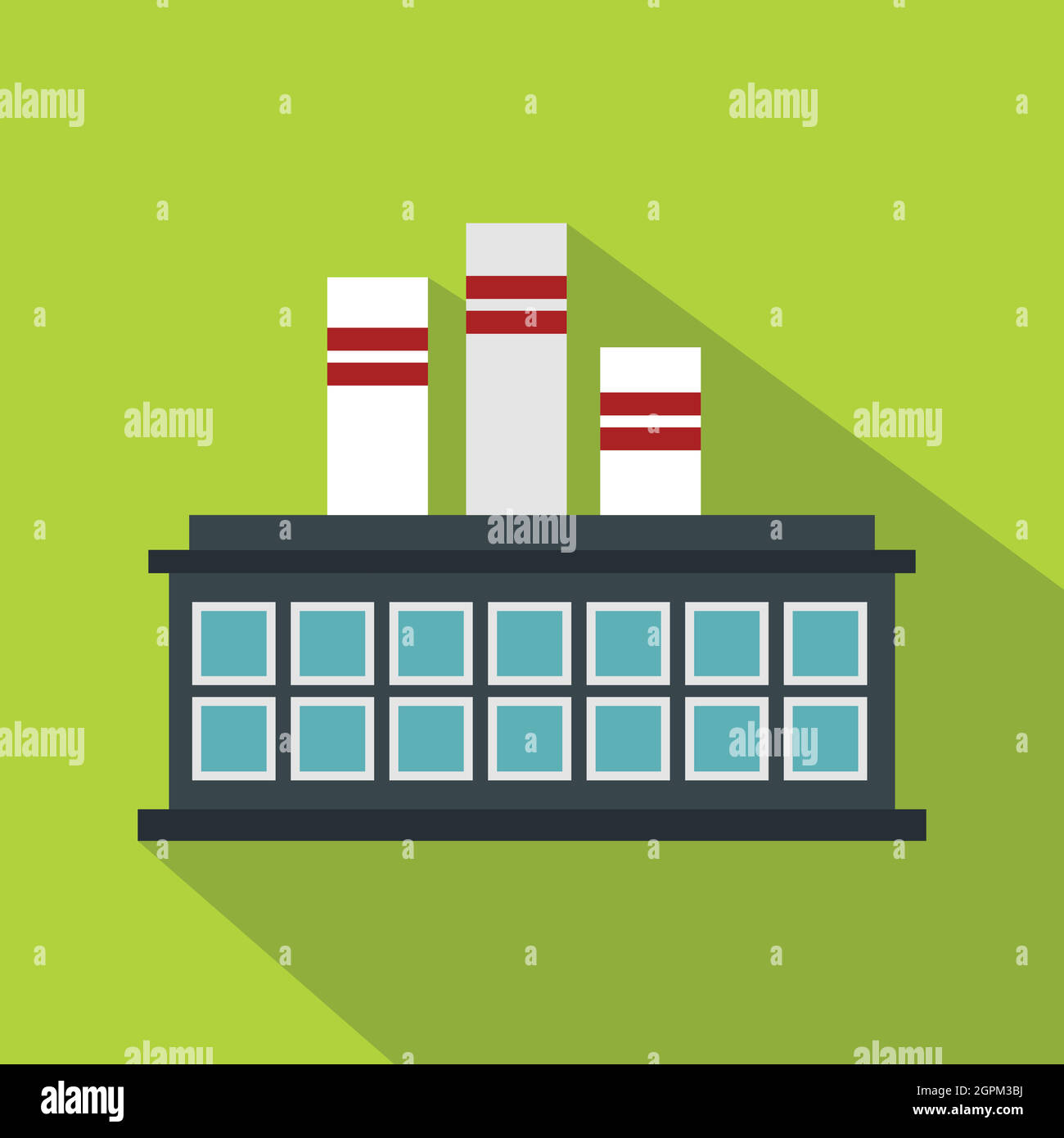 Refinery plant icon, flat style Stock Vector Image & Art - Alamy