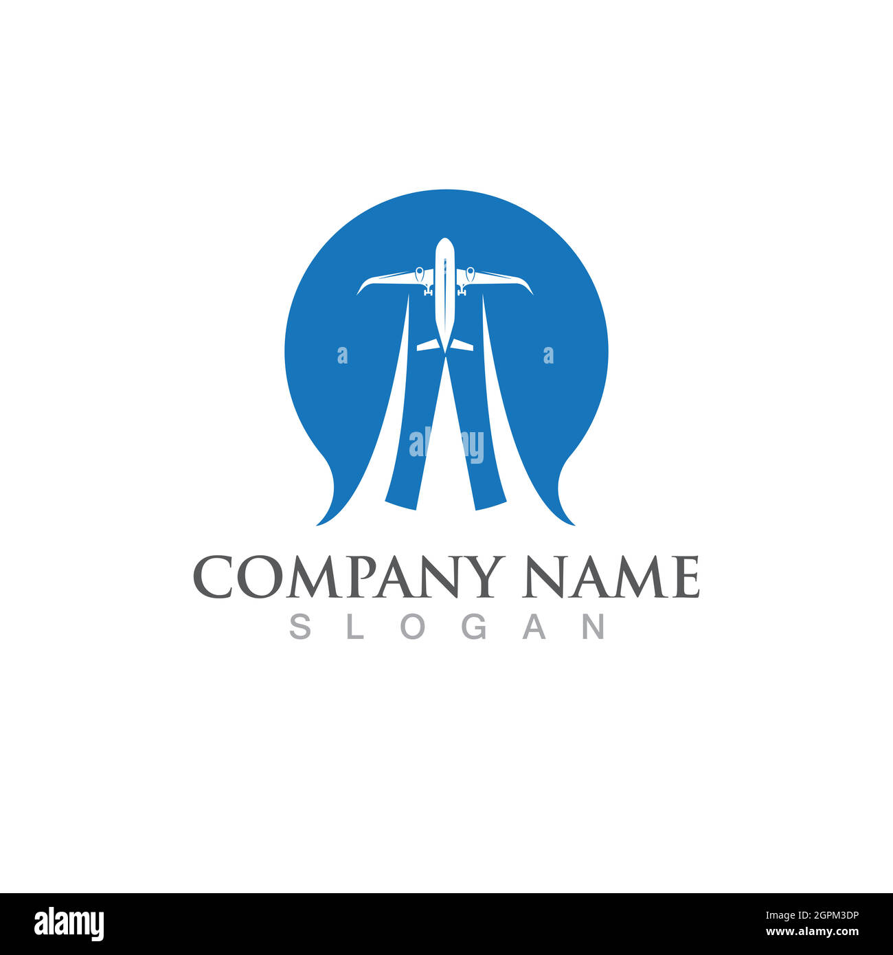 Aeroplane logo icon vector illustration template Stock Vector