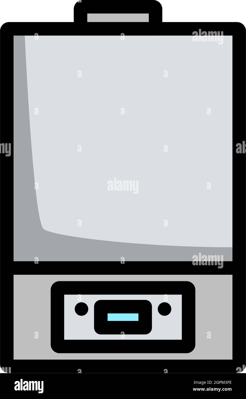 Gas Boiler Icon Stock Vector