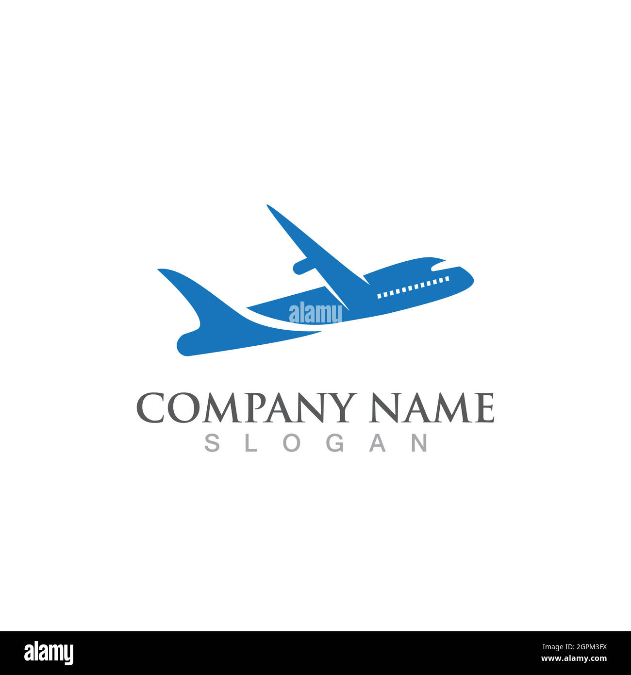 Aircraft vector logo design template hi-res stock photography and ...