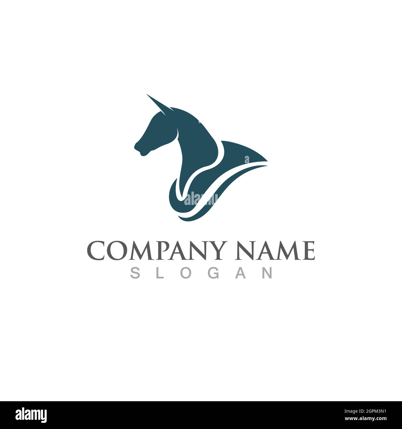 Horse Logo Template Vector icon Stock Vector