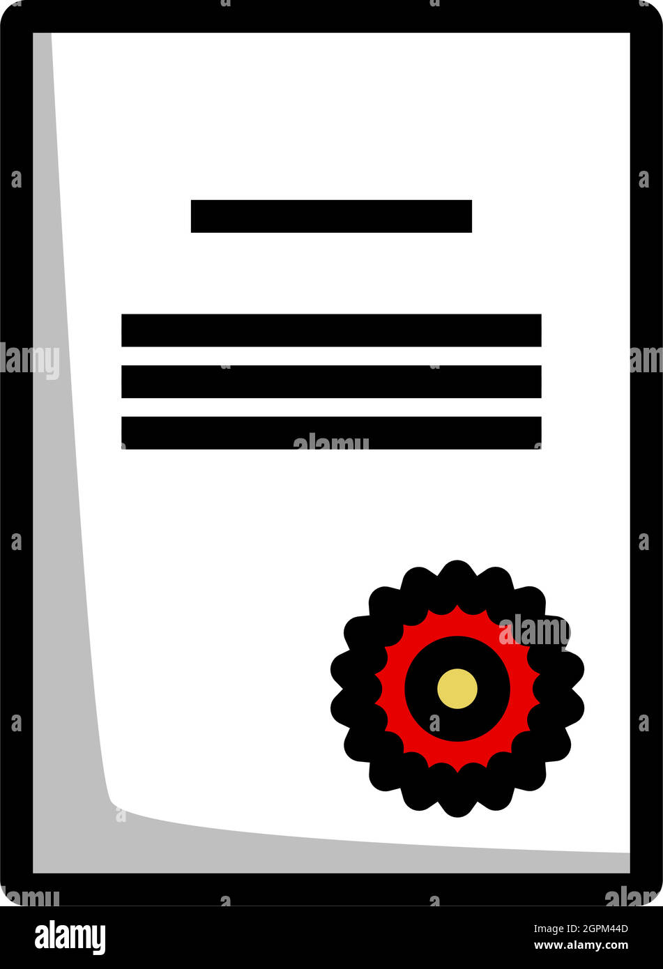 Icon Of Diploma Stock Vector
