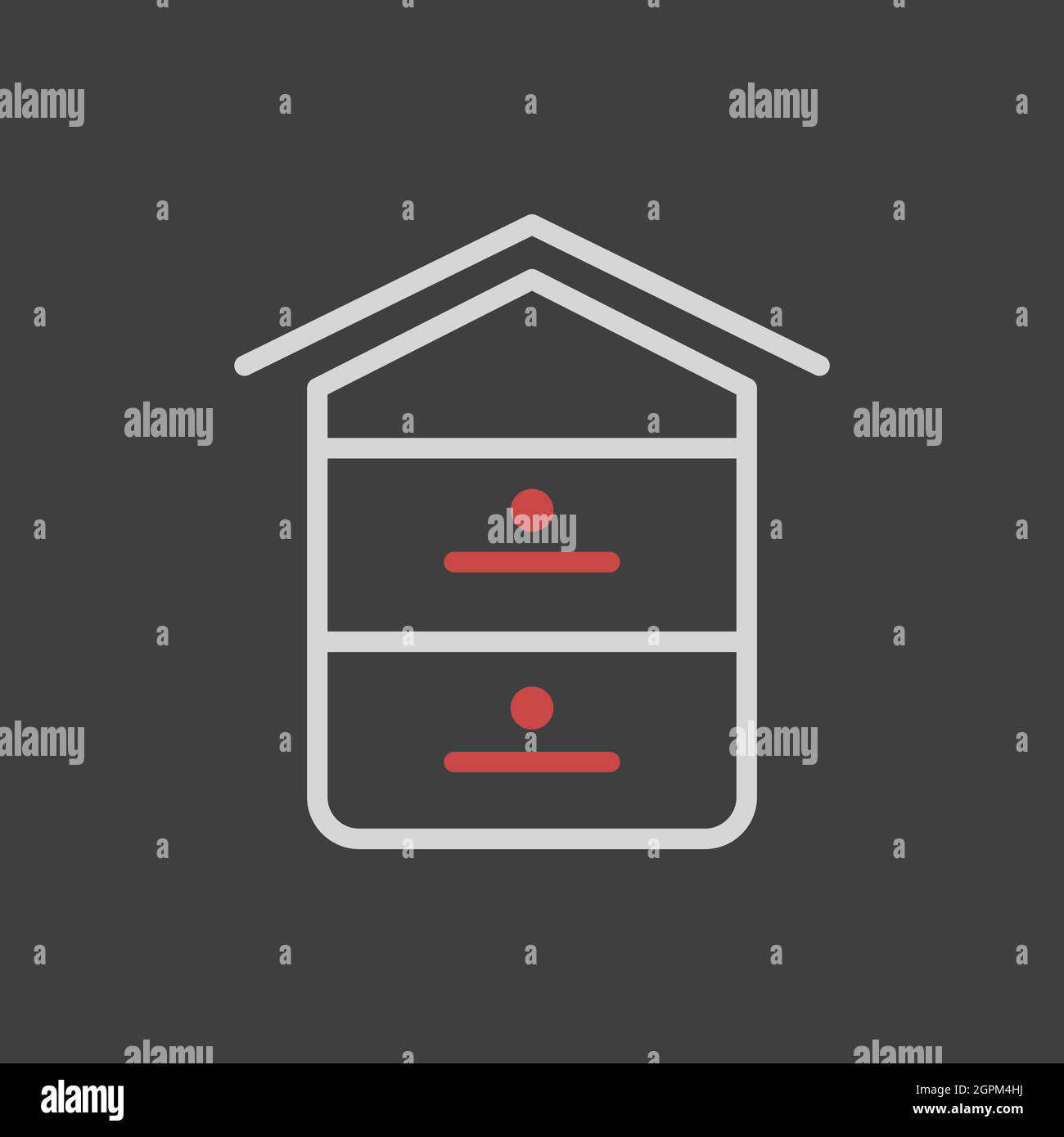 Beehive vector flat icon. Farm animal sign Stock Vector