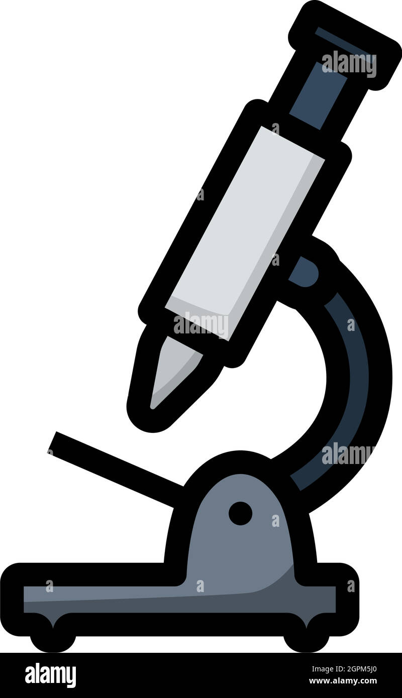 Icon Of School Microscope Stock Vector