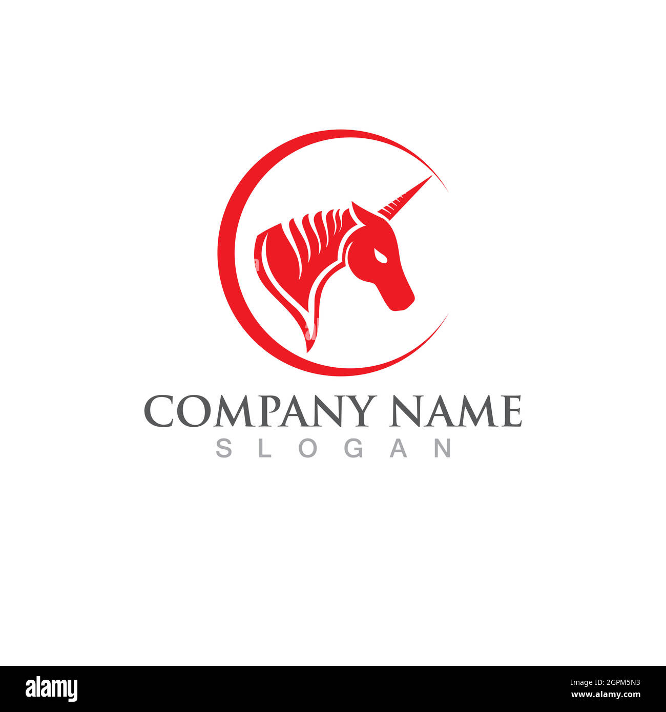 Horse Logo Template Vector icon Stock Vector
