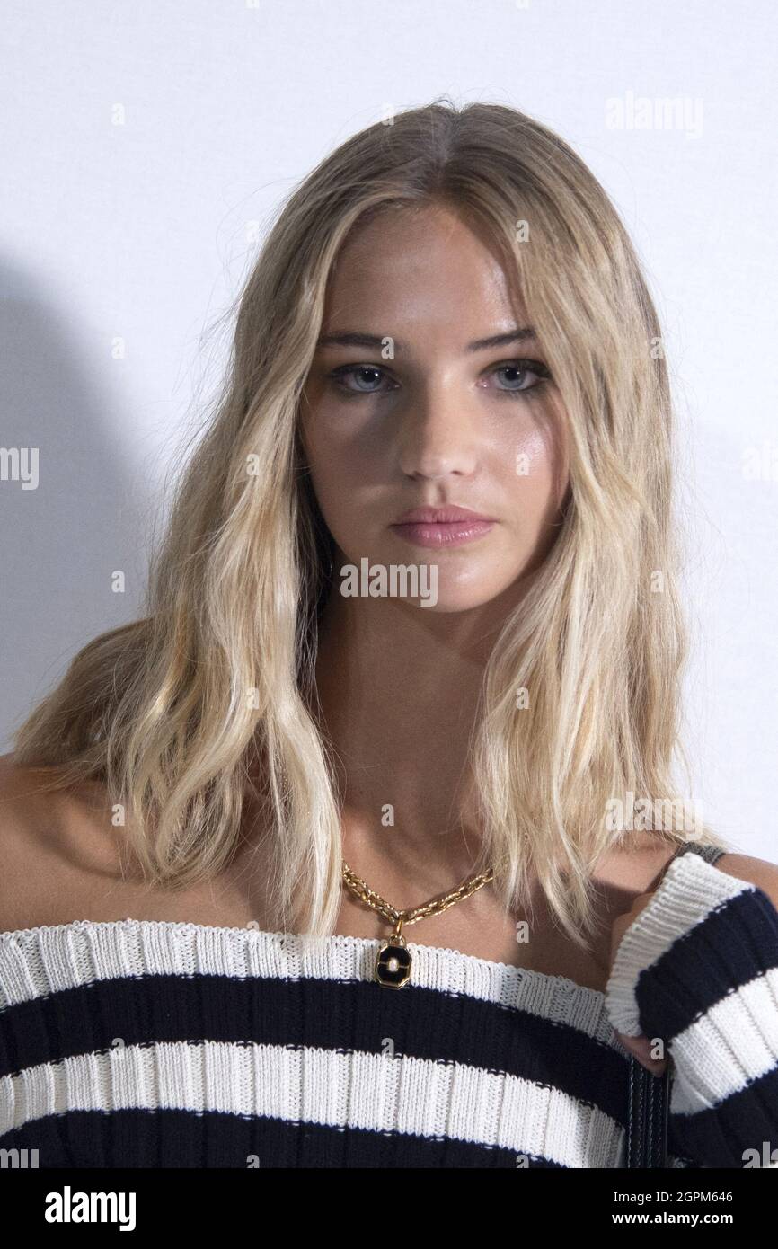 Mia Regan attending the Balmain Festival as part of Paris Fashion Week