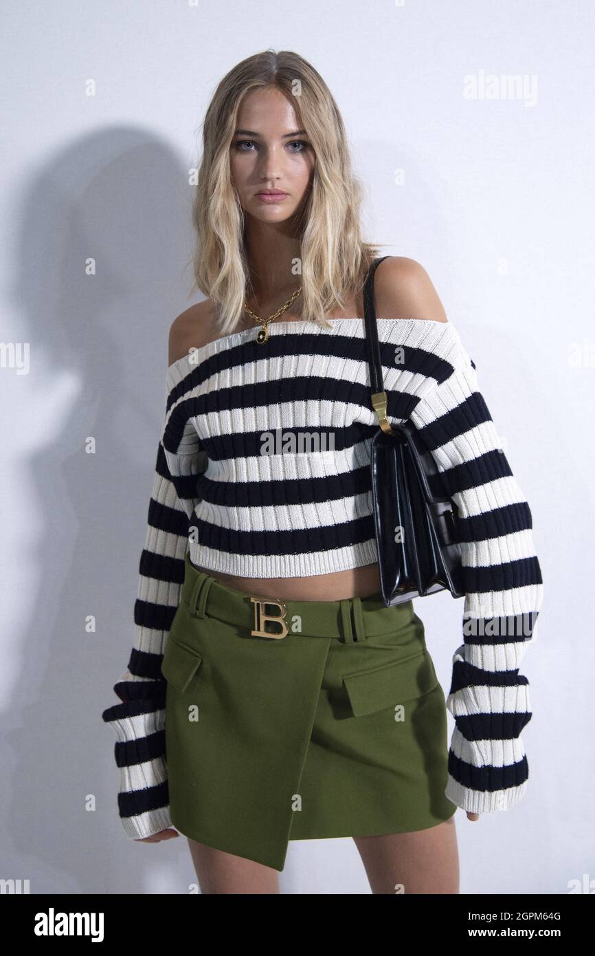Mia Regan attending the Balmain Festival as part of Paris Fashion Week