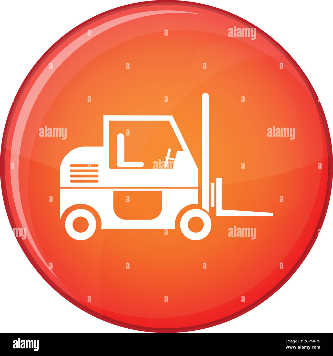 Forklift icon, flat style Stock Vector Image & Art Alamy