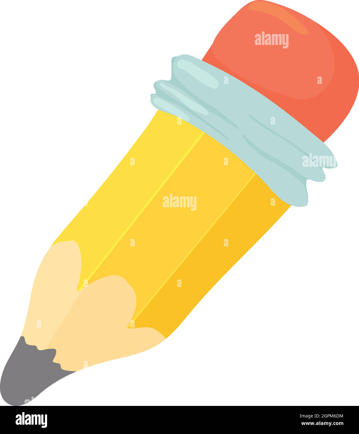 Pencil icon, cartoon style Stock Vector