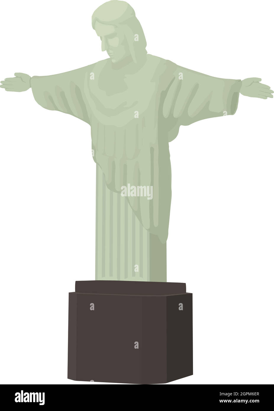 Christ statue icon, cartoon style Stock Vector Image & Art - Alamy