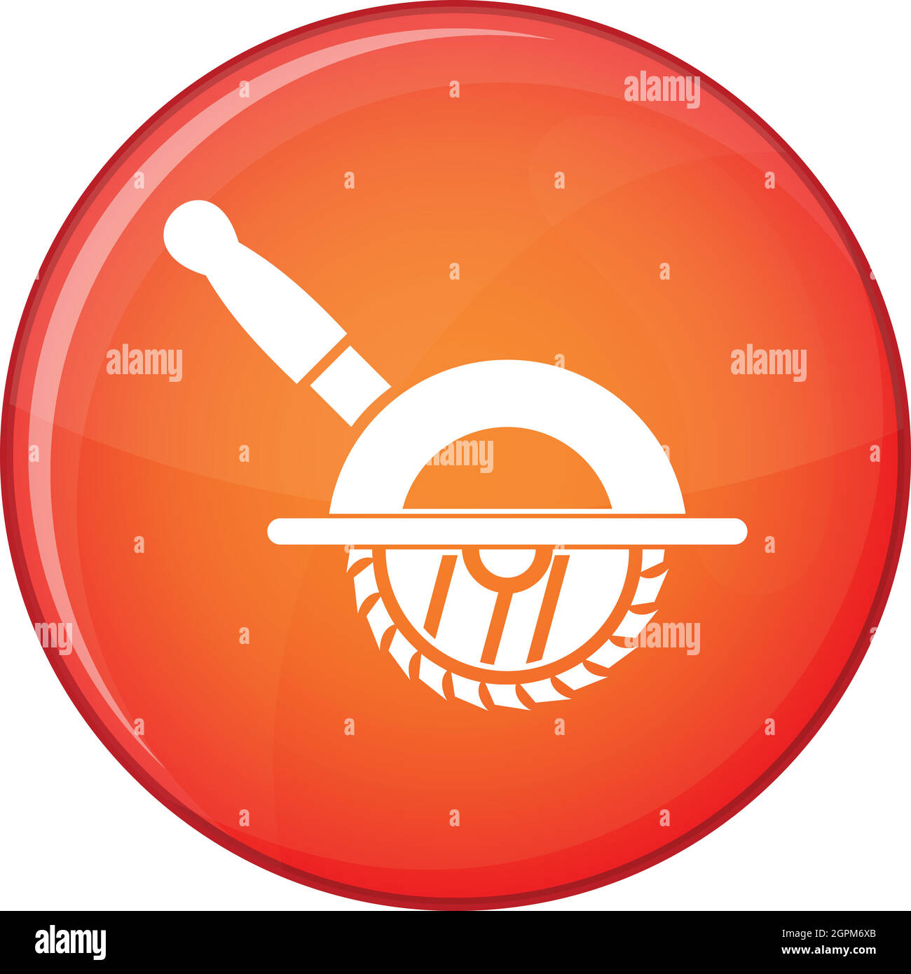 Circular saw icon, flat style Stock Vector Image & Art - Alamy