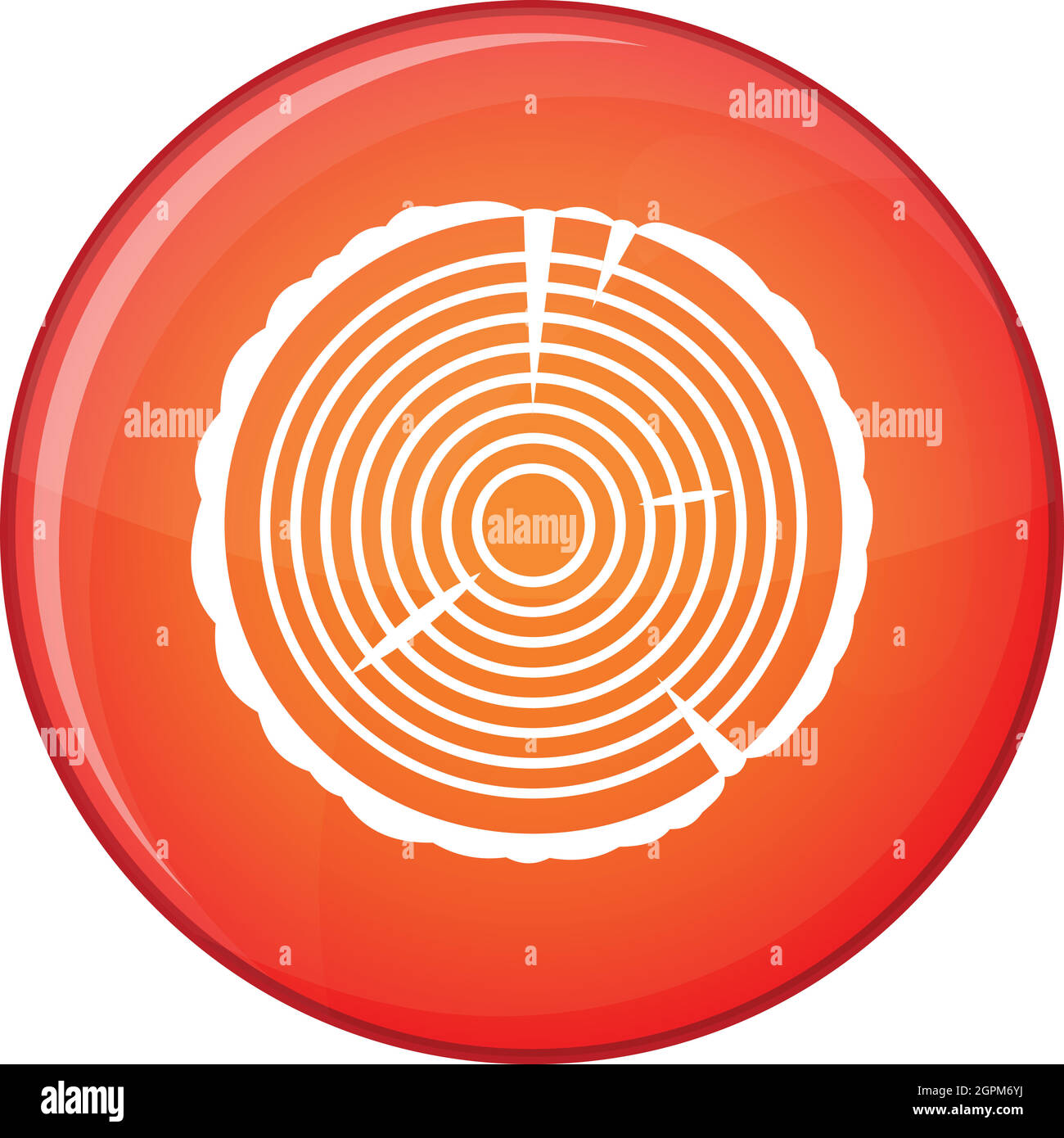 Tree ring icon, flat style Stock Vector Image & Art - Alamy