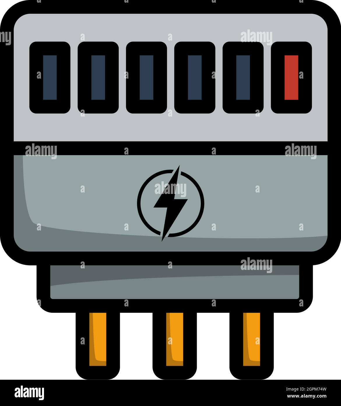 Electric Meter Icon Stock Vector Image & Art Alamy