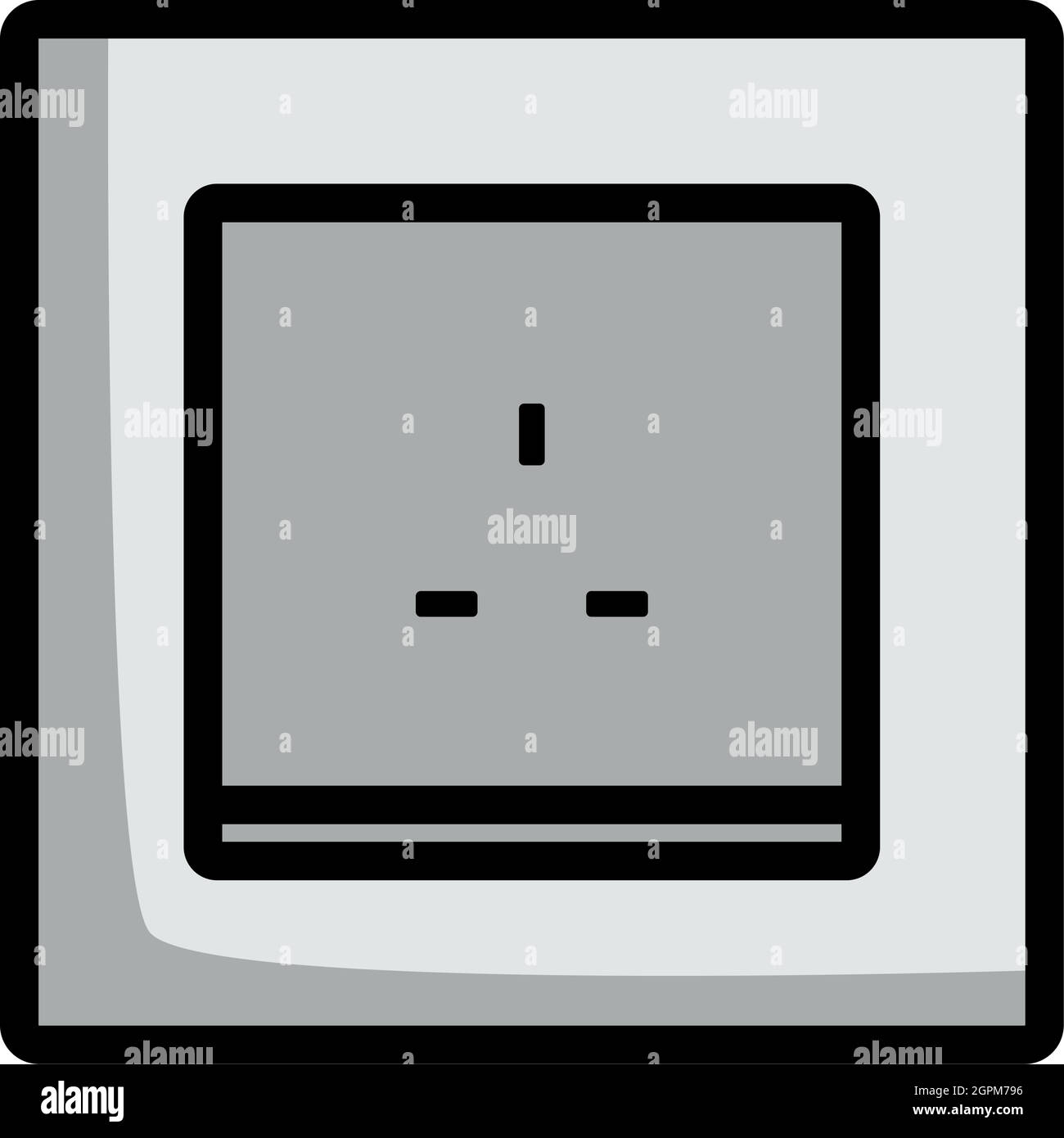 Great Britain Electrical Socket Icon Stock Vector Image & Art - Alamy