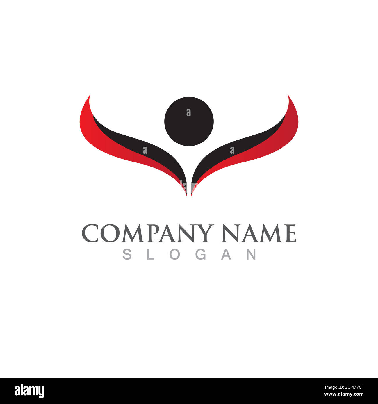Human character logo sign Stock Vector