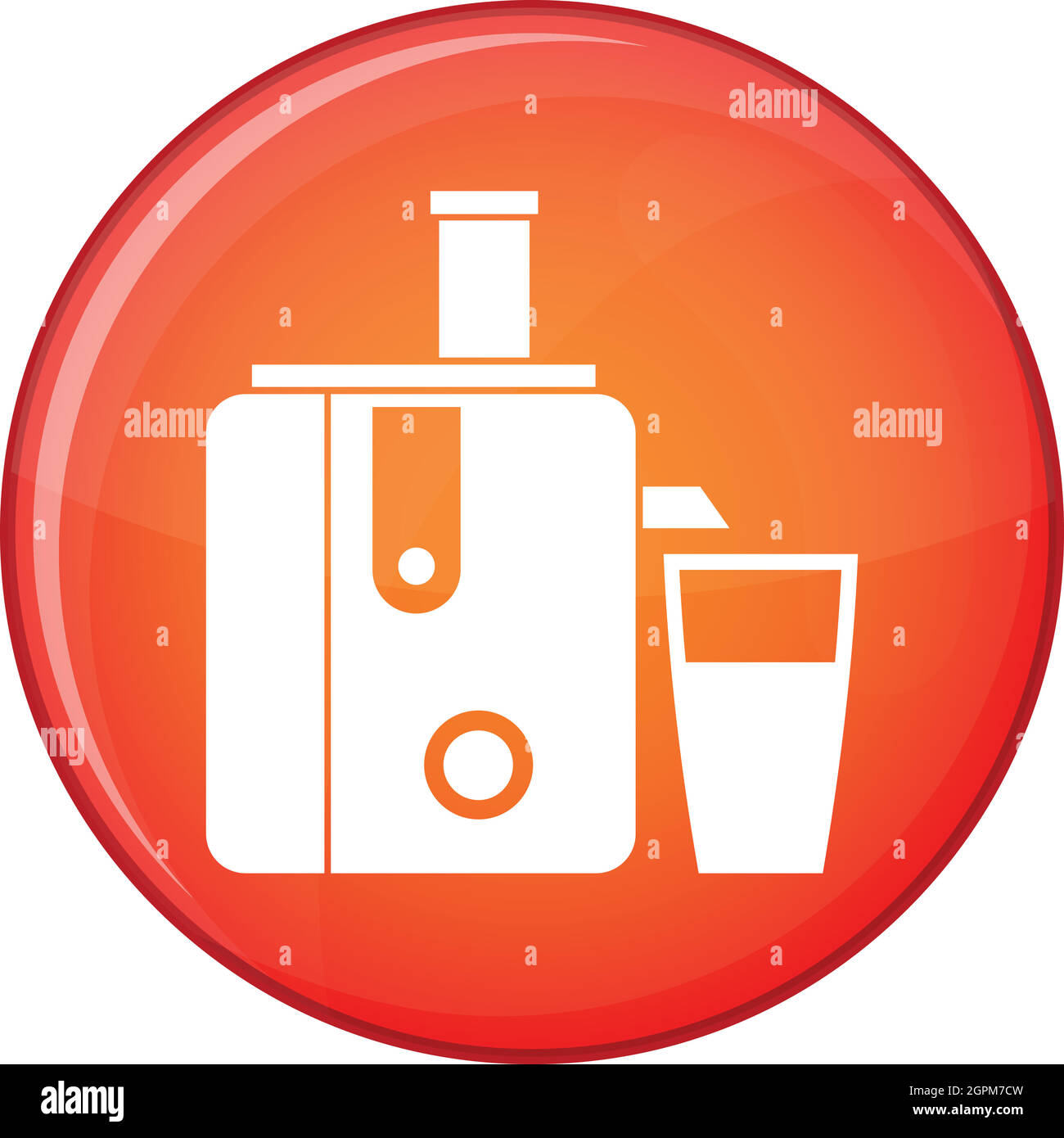 Juicer icon, flat style Stock Vector