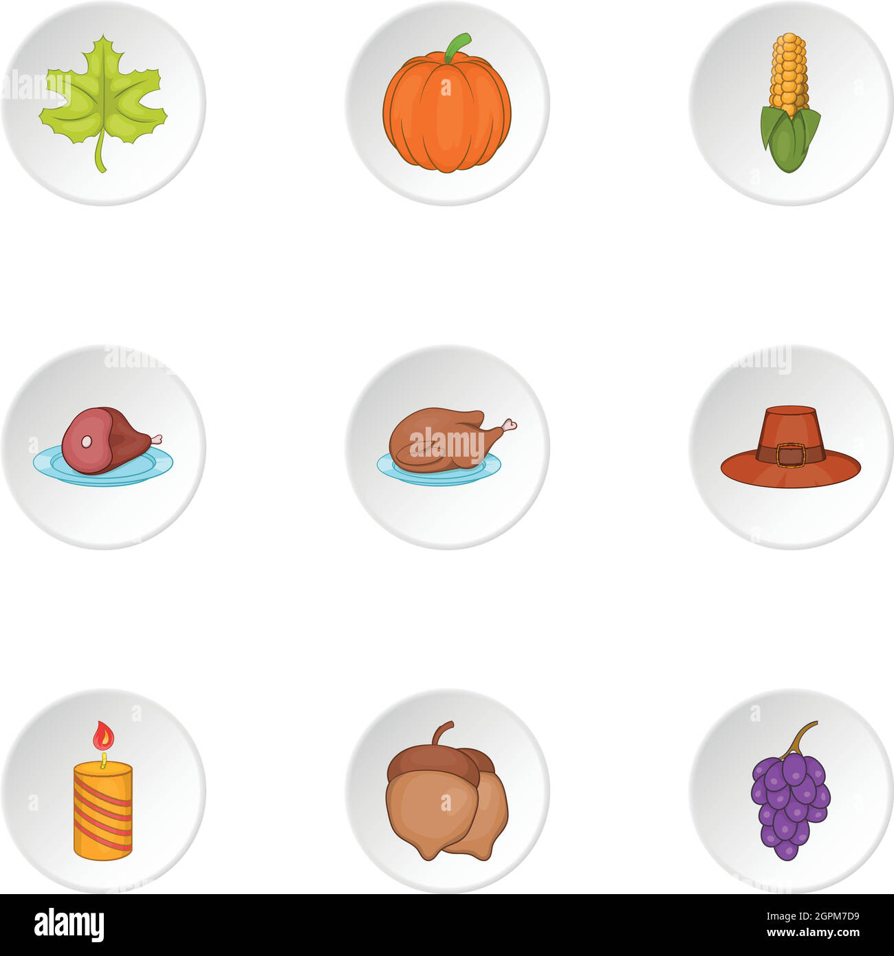 Autumn festival icons set, cartoon style Stock Vector Image & Art - Alamy