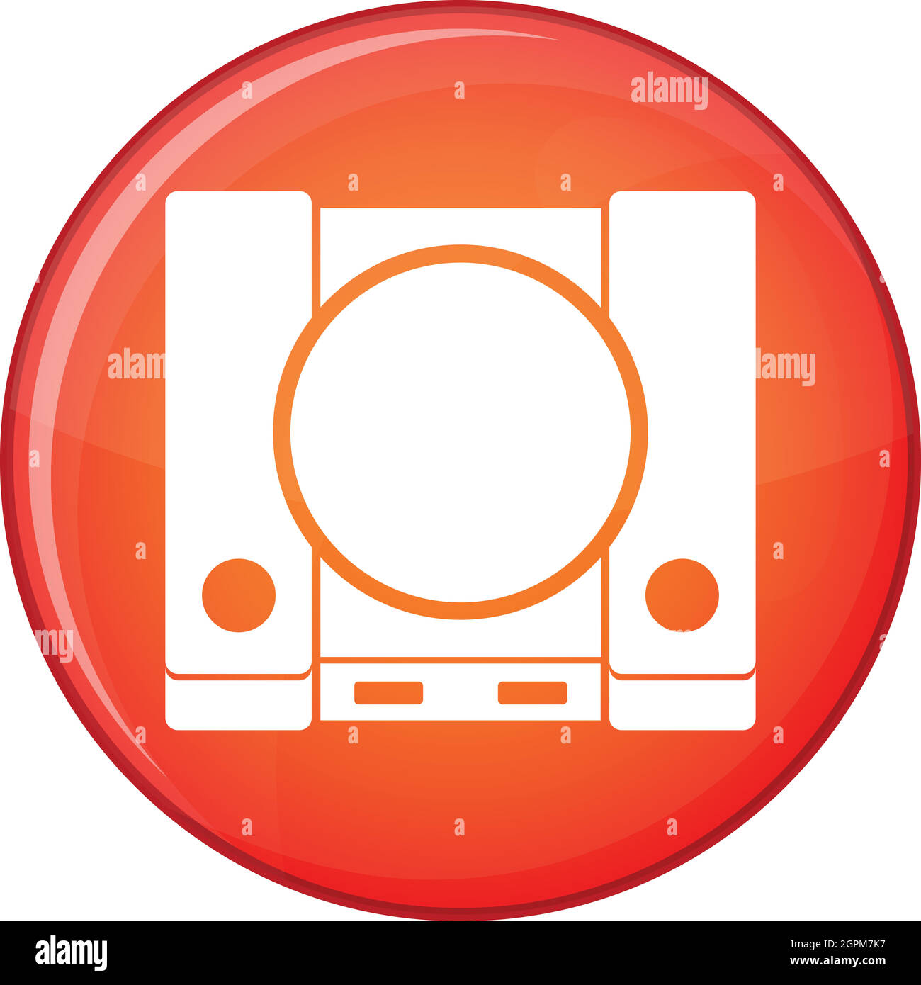 PlayStation icon, flat style Stock Vector