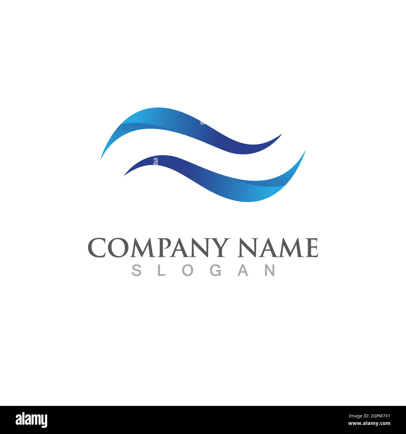Water wave icon vector Stock Vector