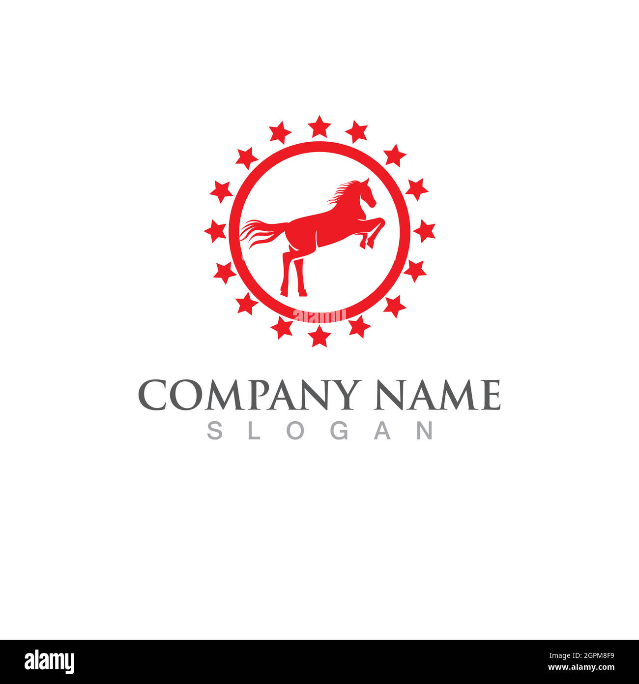 Horse Logo Template Vector icon Stock Vector