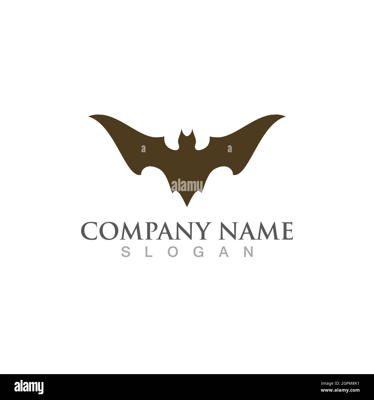 bat vector icon logo template Stock Vector