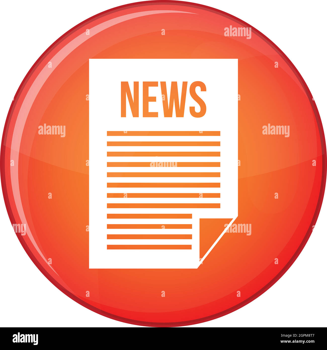 News newspaper icon, flat style Stock Vector Image & Art Alamy