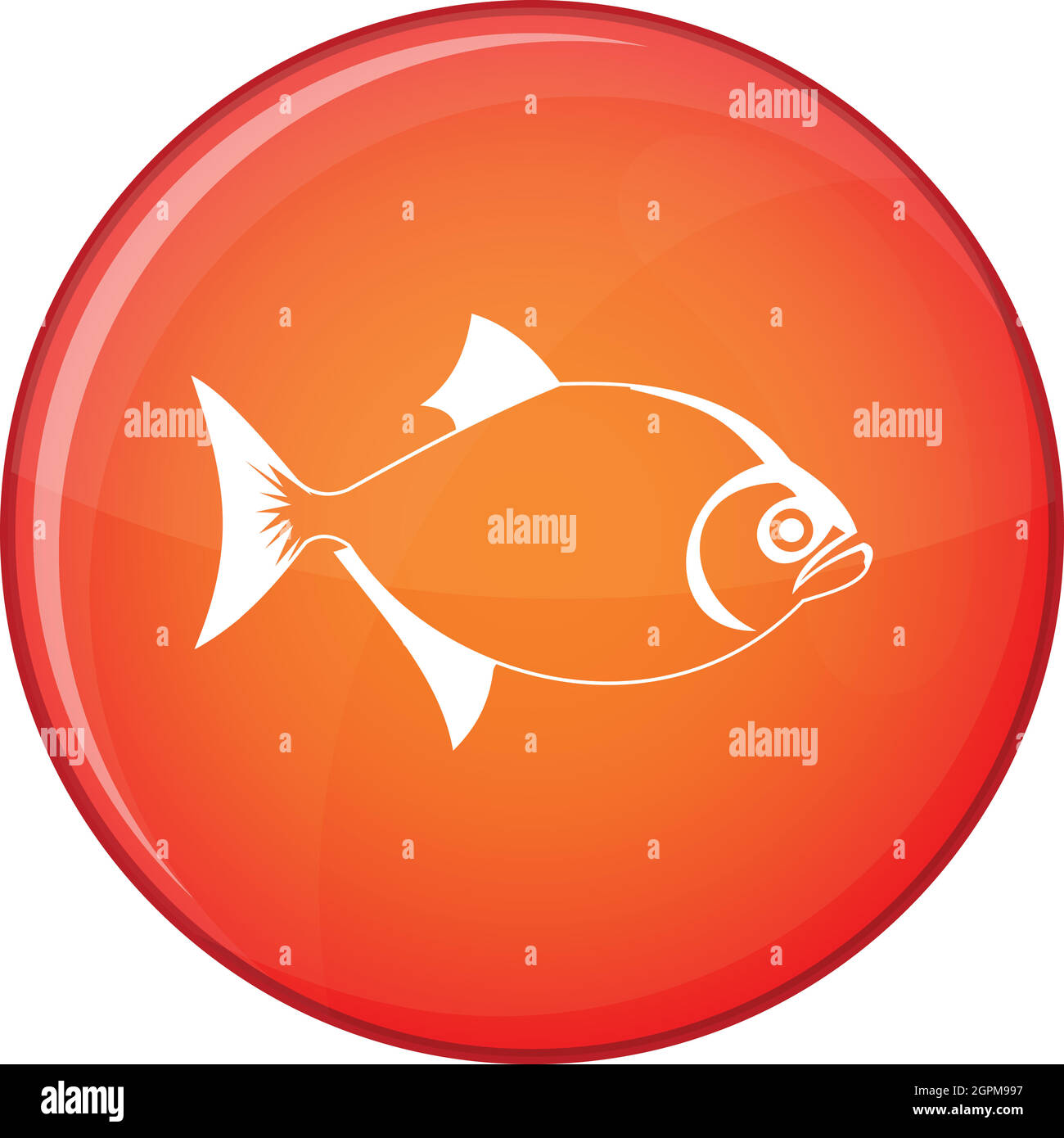 Fish icon, flat style Stock Vector Image & Art - Alamy