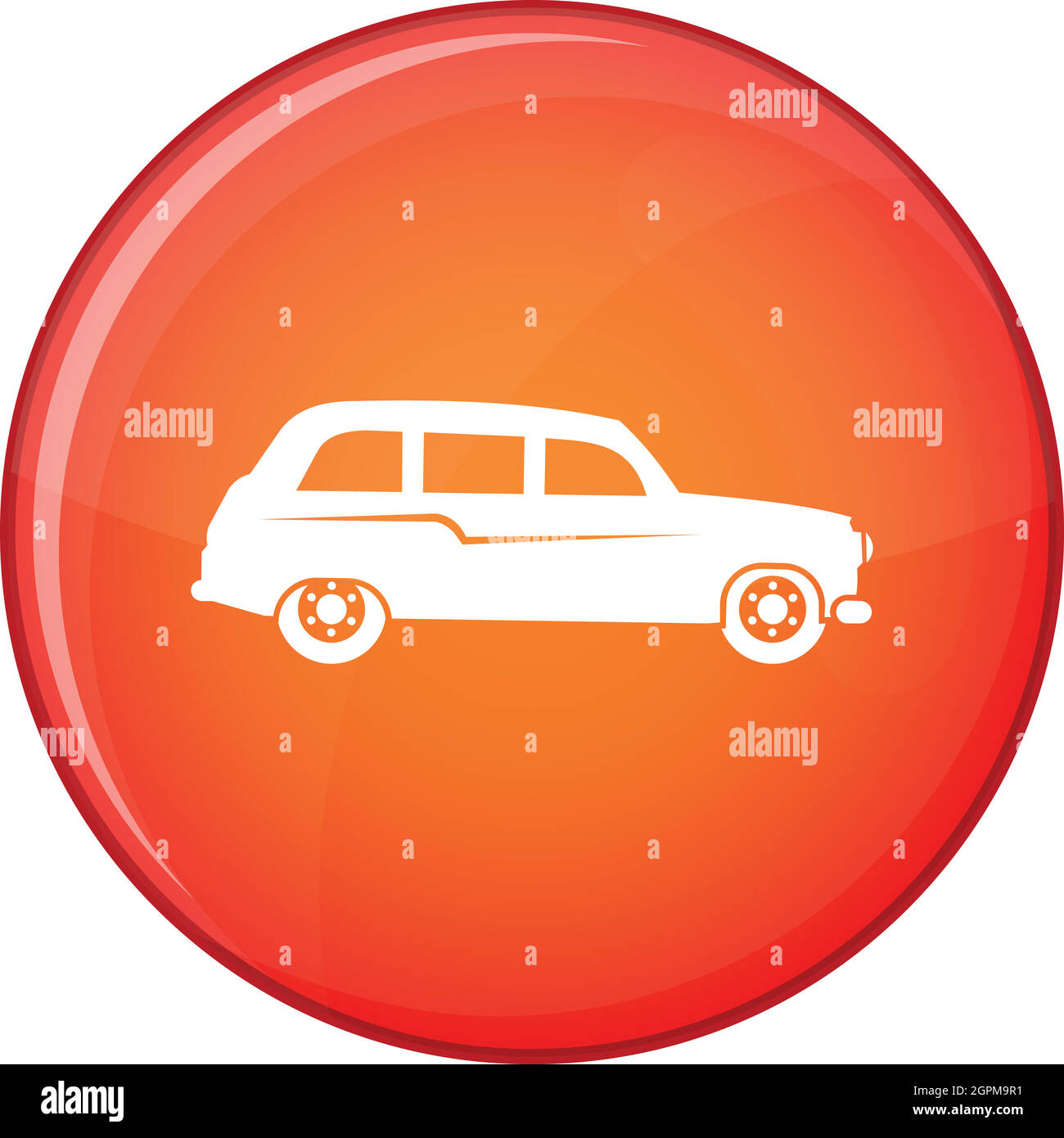 Retro car icon, flat style Stock Vector Image & Art Alamy