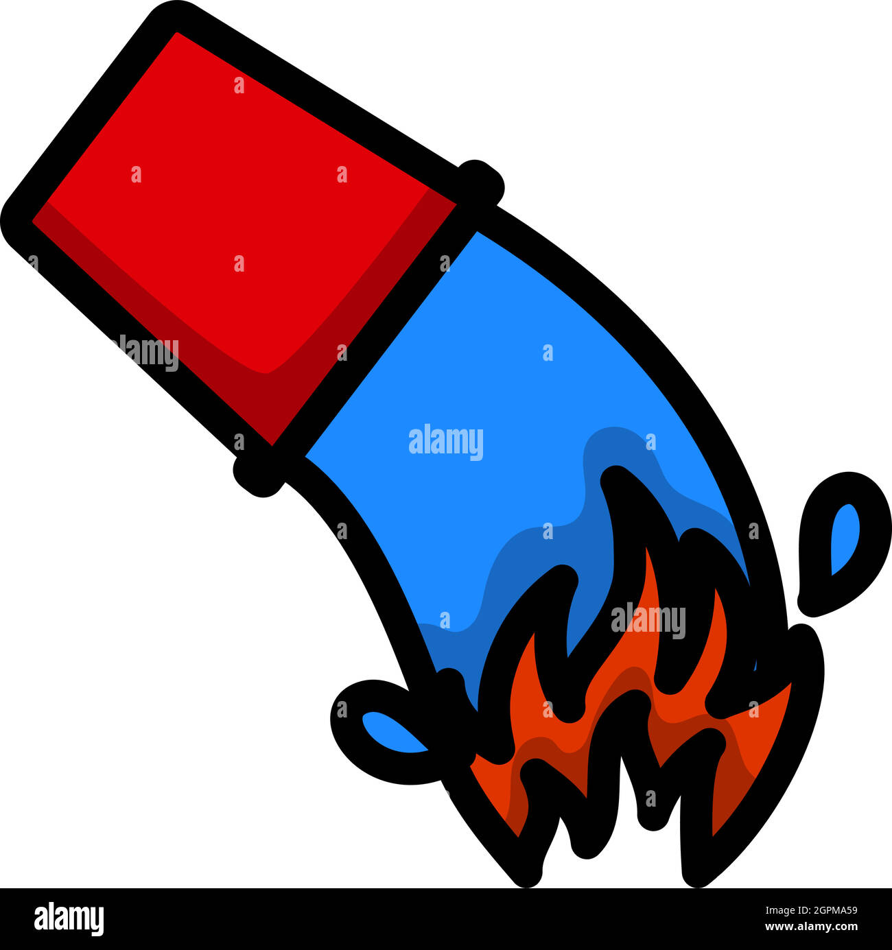 Fire Bucket Icon Stock Vector