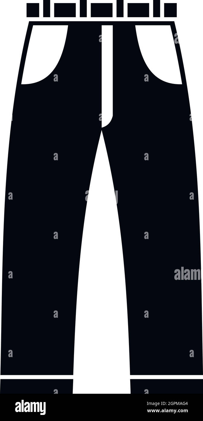 Jeans icon, simple style Stock Vector Image & Art - Alamy