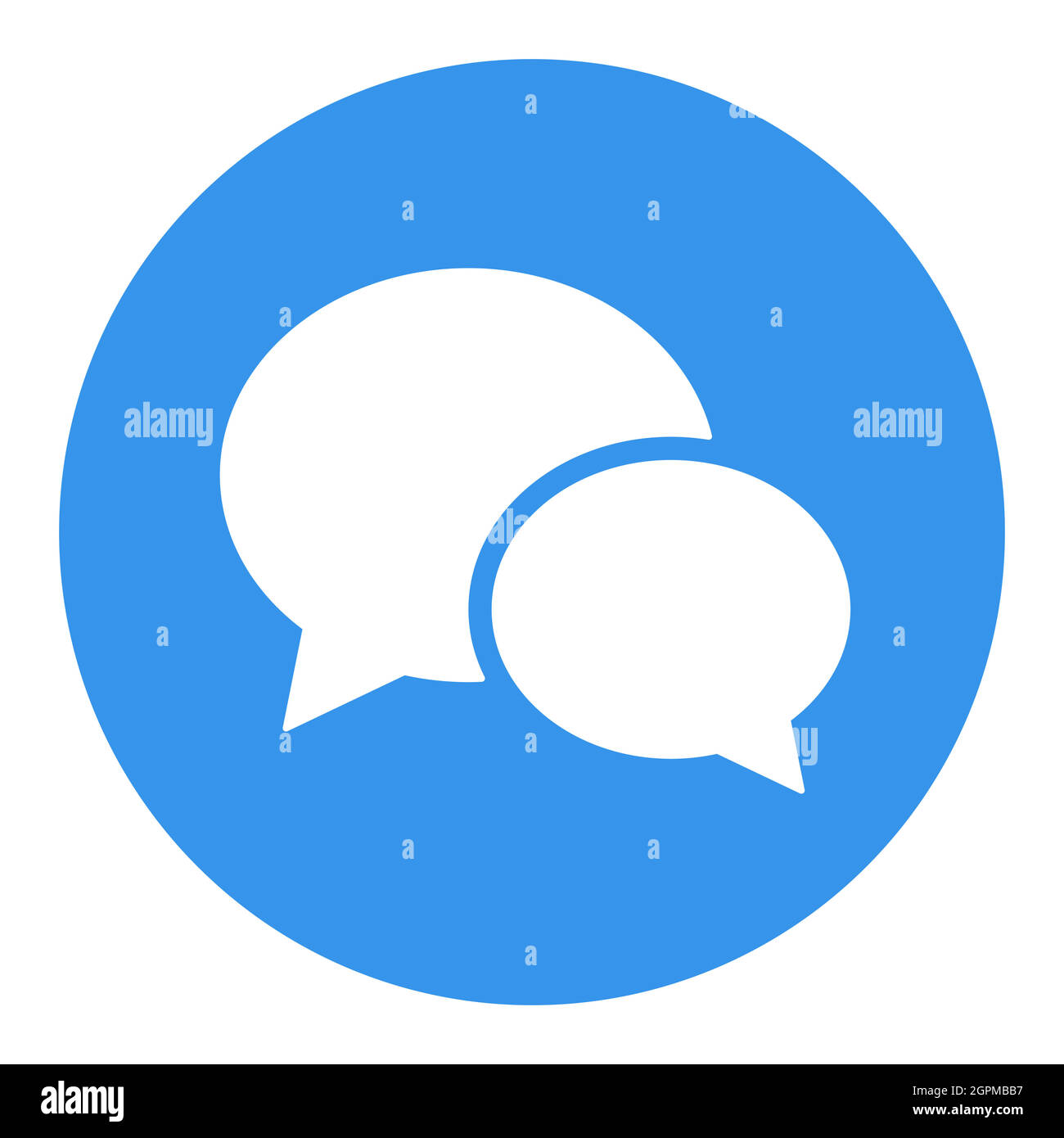 Chat speech vector flat white glyph icon Stock Vector