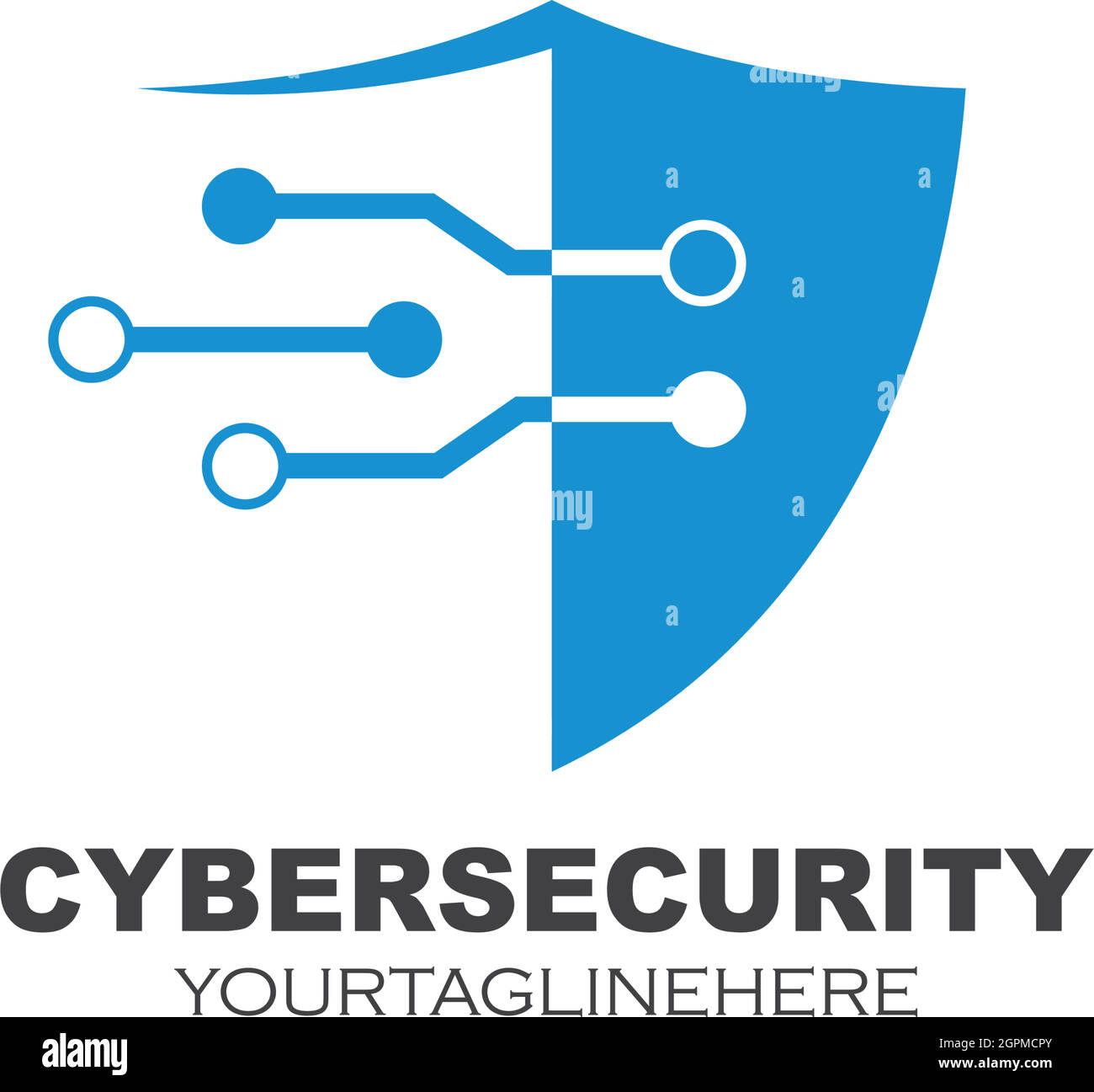 cyber security shield vector icon illustration design Stock Vector
