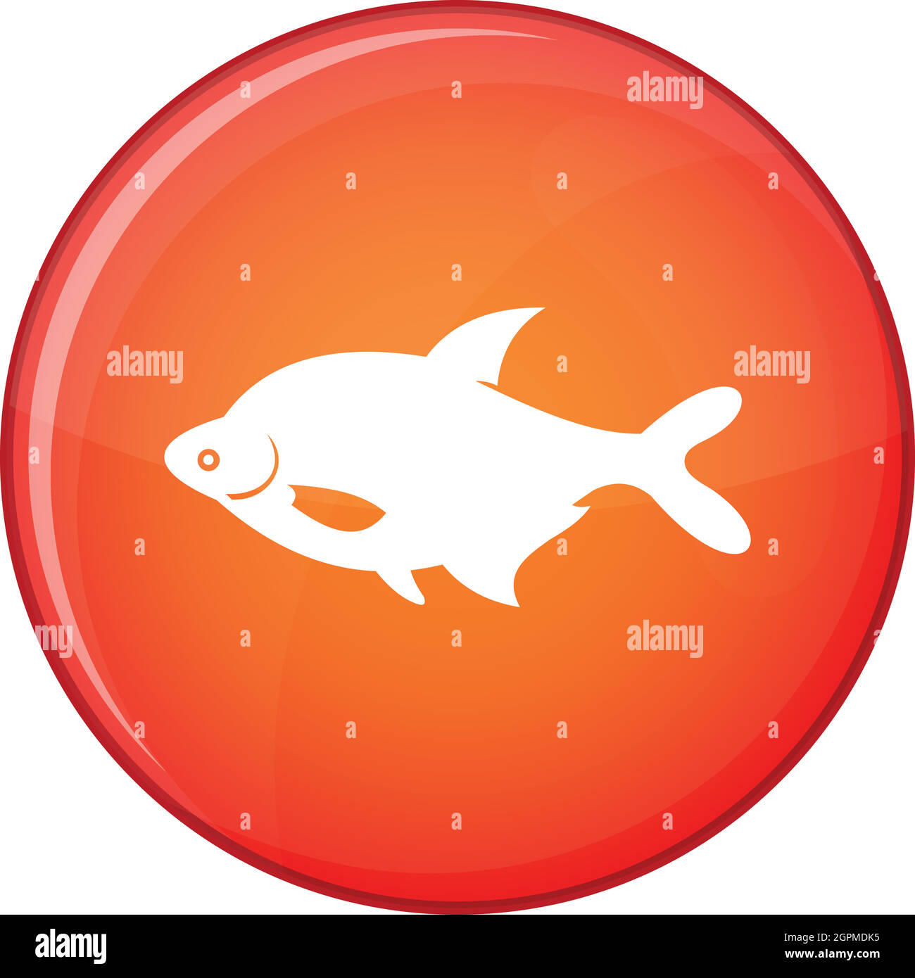 Fish pet isolated icon Stock Vector Images - Alamy