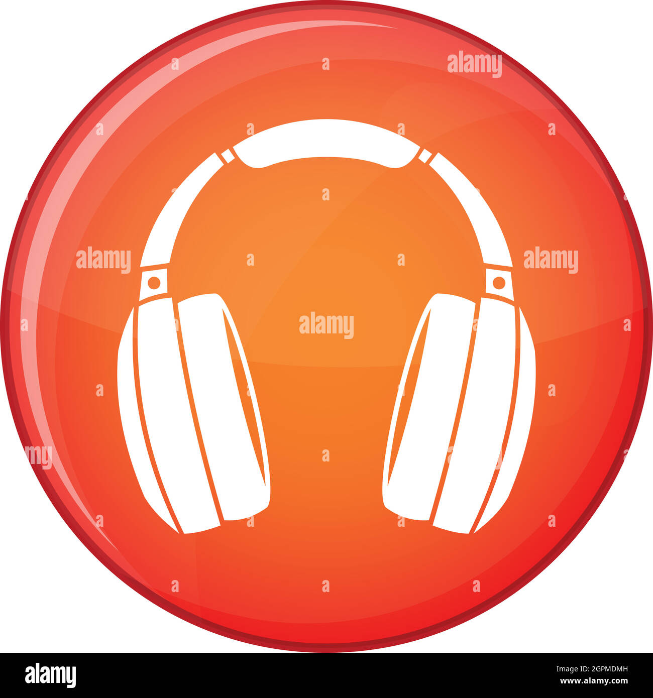 Headphones icon, flat style Stock Vector Image & Art Alamy