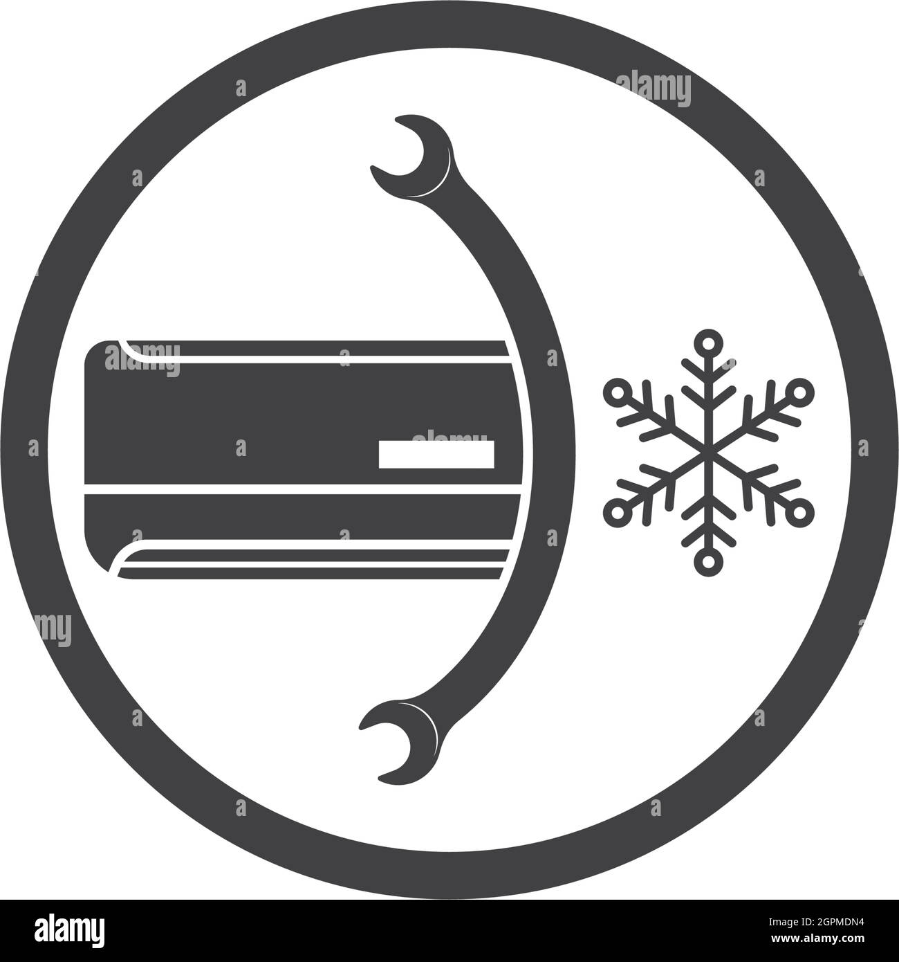airconditioner repair and service vector icon illustration design Stock Vector