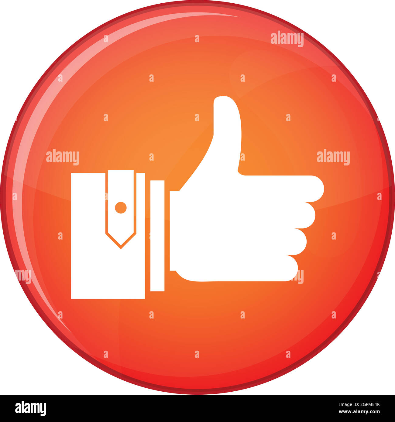 Thumbs up icon, flat style Stock Vector Image & Art - Alamy