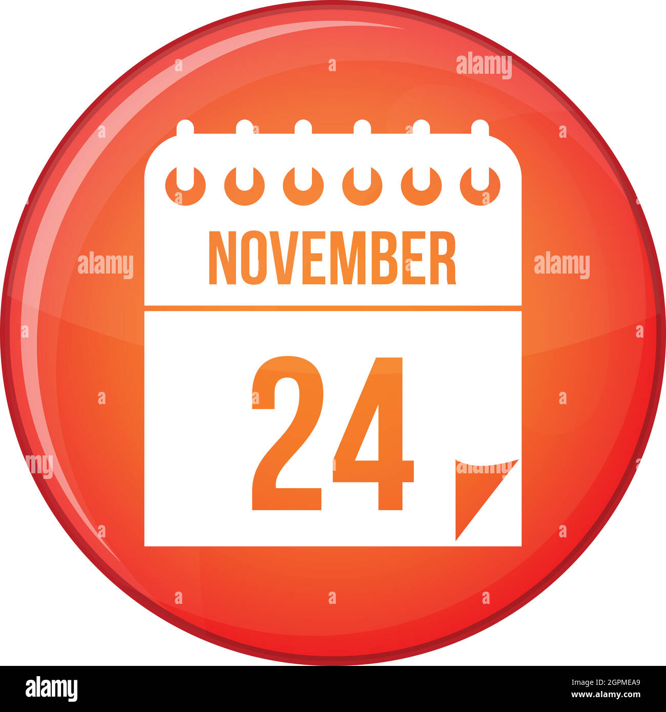 24 november calendar icon flat hires stock photography and images Alamy