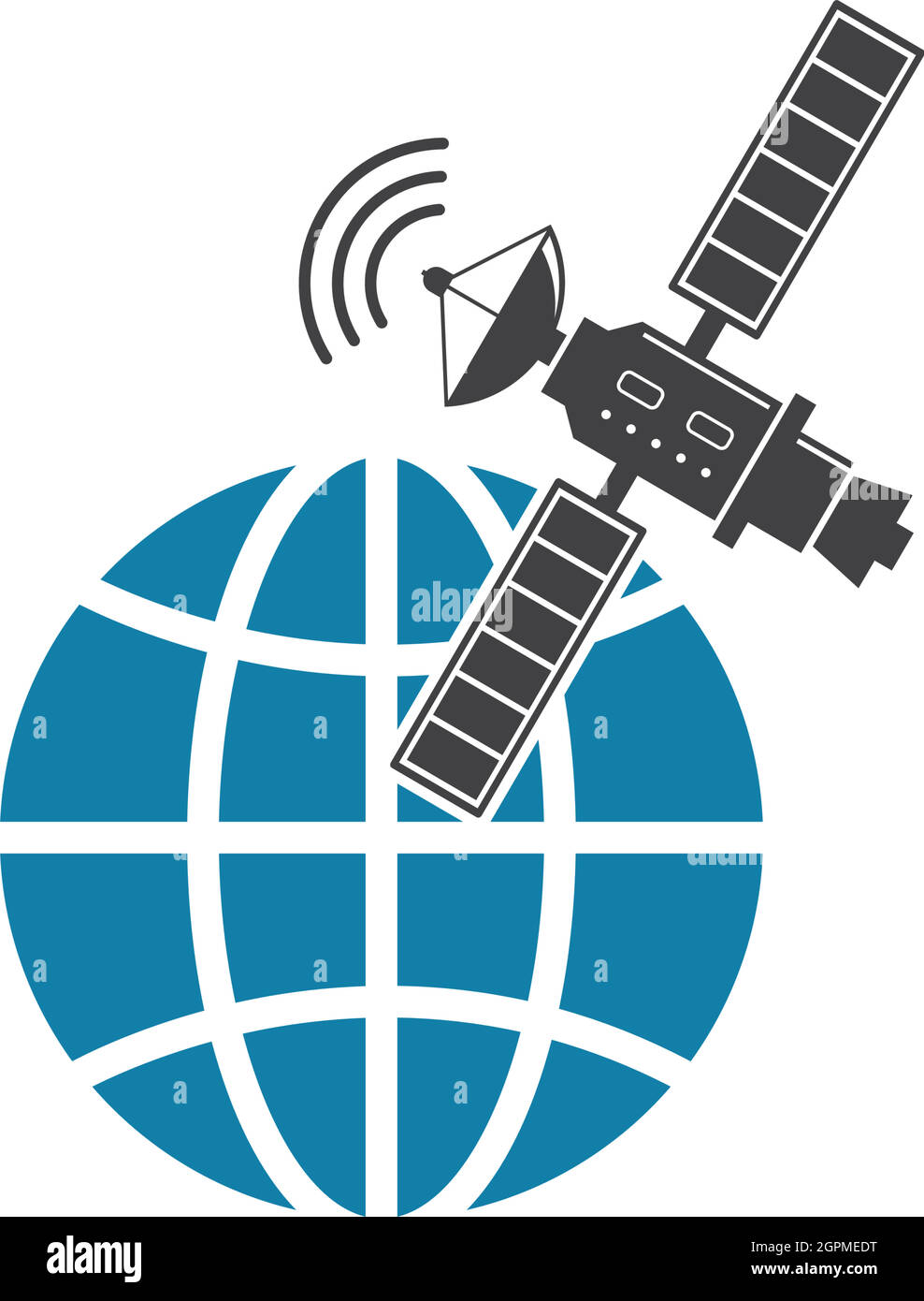 satellite vector icon illustration design Stock Vector Image & Art - Alamy