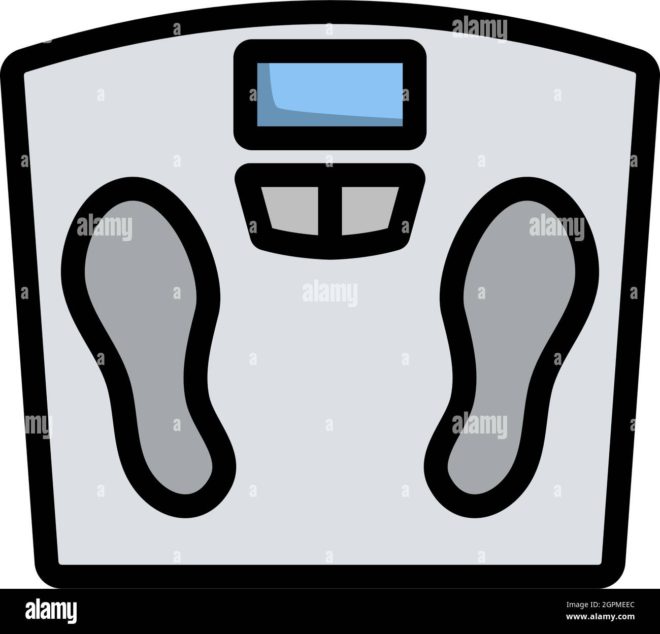 Icon Floor Scales Stock Vector