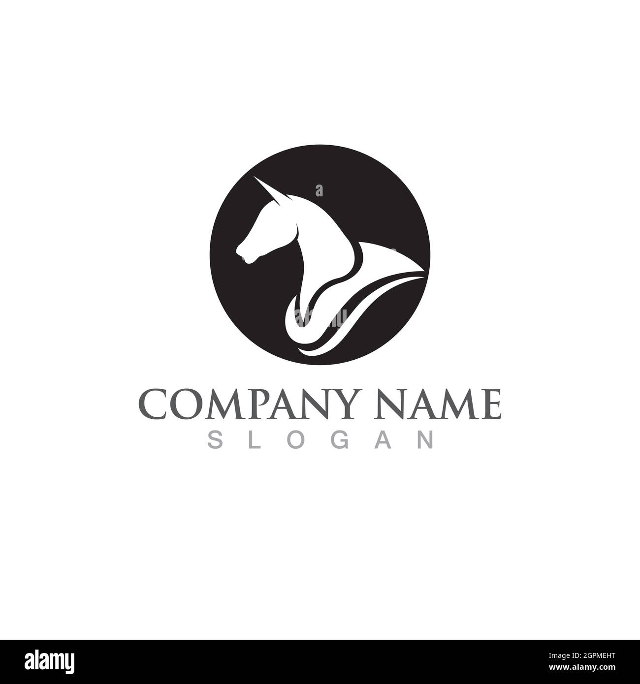 Horse Logo Template Vector icon Stock Vector